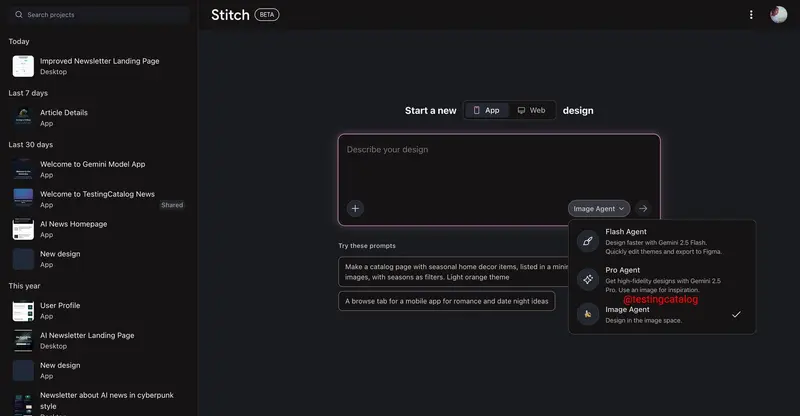 谷歌正为 Stitch 推出图像代理与智能导出功能，强化设计-开发协同