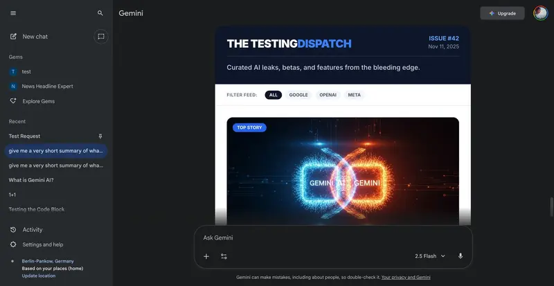 谷歌测试 Creative Canvas:在 Gemini 中直接生成可交互画布与网页游戏