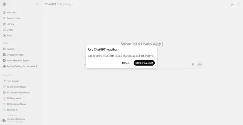 ChatGPT 即将推出群聊功能：支持自定义提示+AI响应控制，12月上线可期