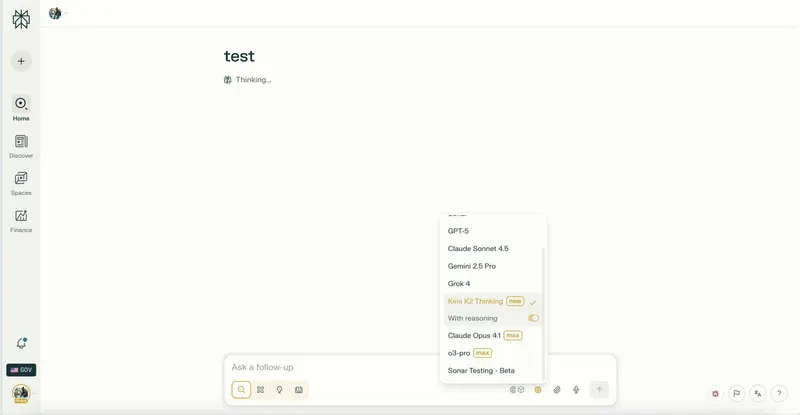 Perplexity即将集成Kimi K2 Thinking模型,支持区域数据驻留与推理切换