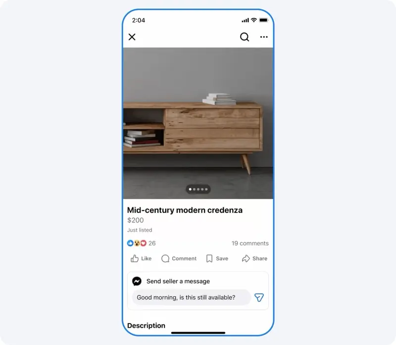 Meta AI驱动Facebook Marketplace大翻新:社交购物+AI加持,二手购物更高效