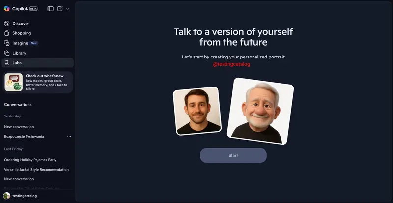 Copilot将推出与"未来自我"对话功能