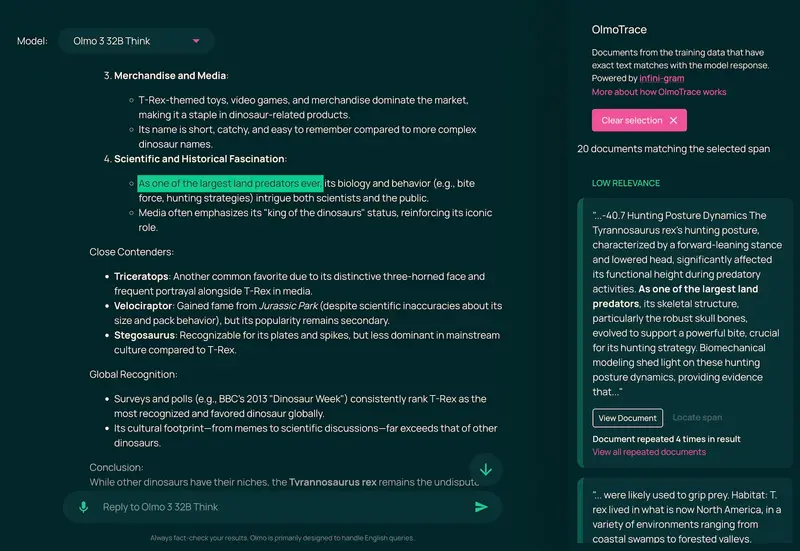 艾伦AI研究所发布Olmo 3系列模型：完全开放的推理模型，训练数据与中间步骤全透明