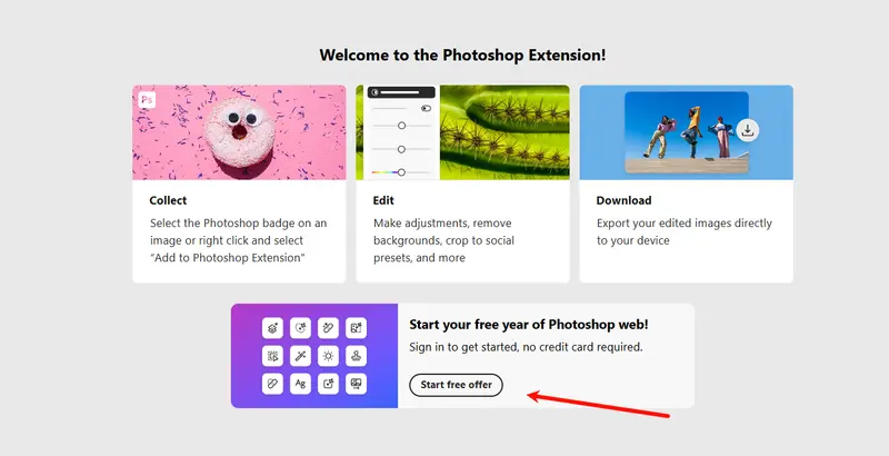 Adobe 新福利!Photoshop 网页版免费用 1 年,安装插件即可领