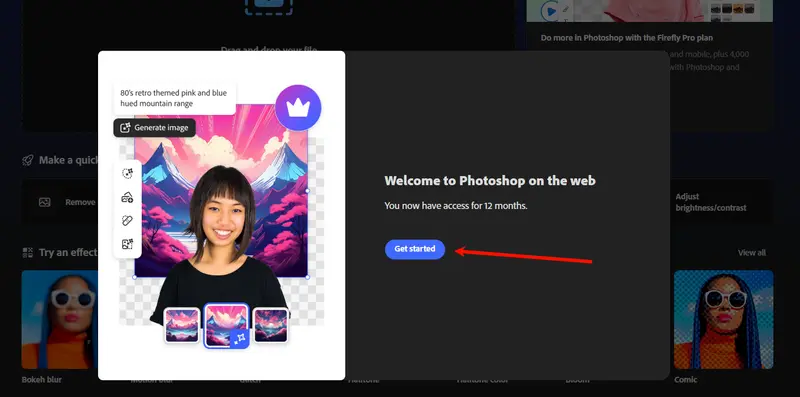 Adobe 新福利!Photoshop 网页版免费用 1 年,安装插件即可领