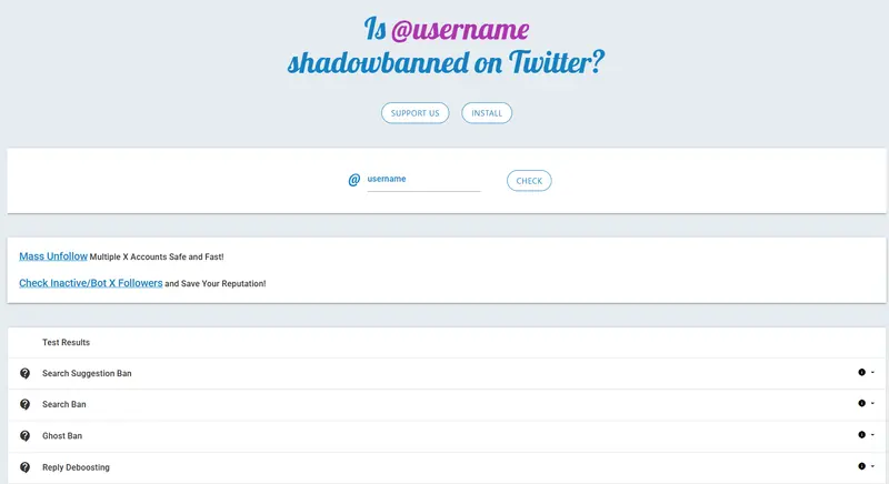 X（推特）限流检测工具