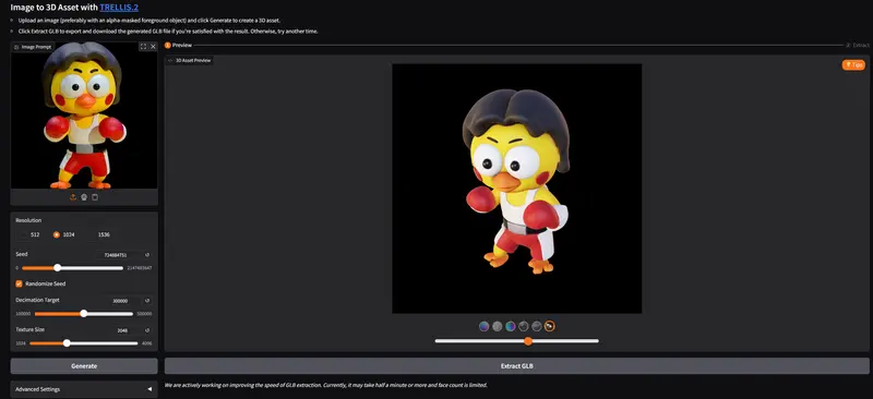 清华与微软推出 TRELLIS.2:单图生成带透明材质的 3D 资产