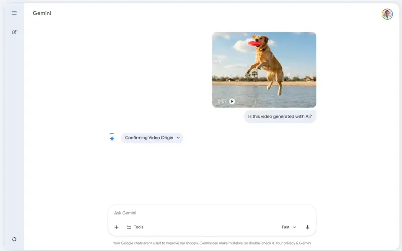 谷歌Gemini上线AI视频核验功能，但仅支持自家模型生成内容