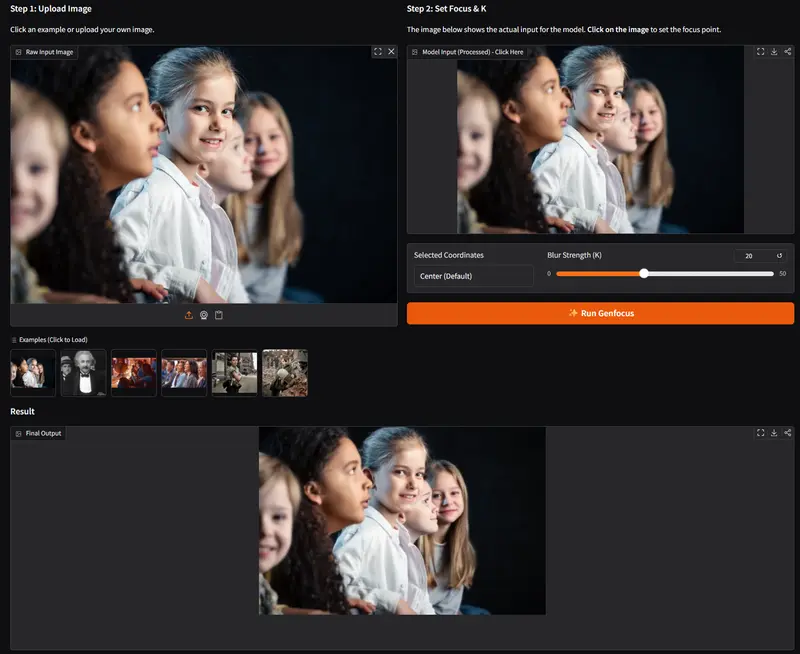 Generative Refocusing：基于单张输入图像的生成式重聚焦方法
