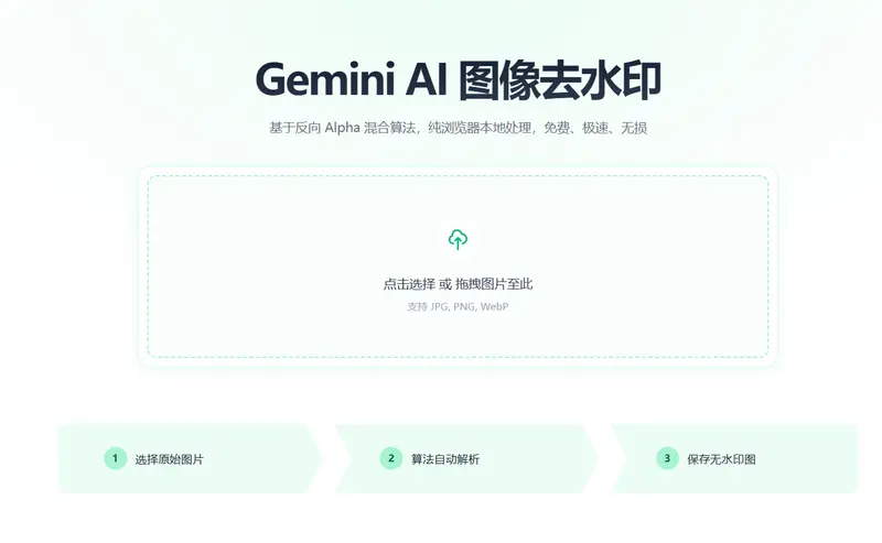 Gemini 无损去水印工具