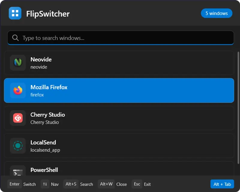 FlipSwitcher