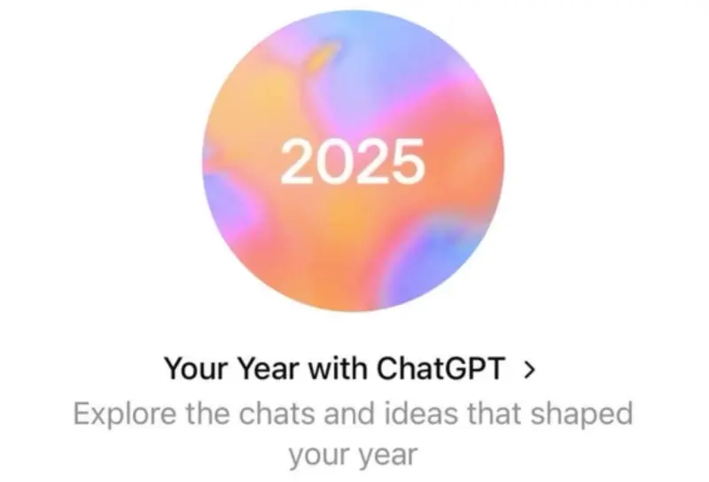 ChatGPT推出Spotify Wrapped风格的年终回顾功能