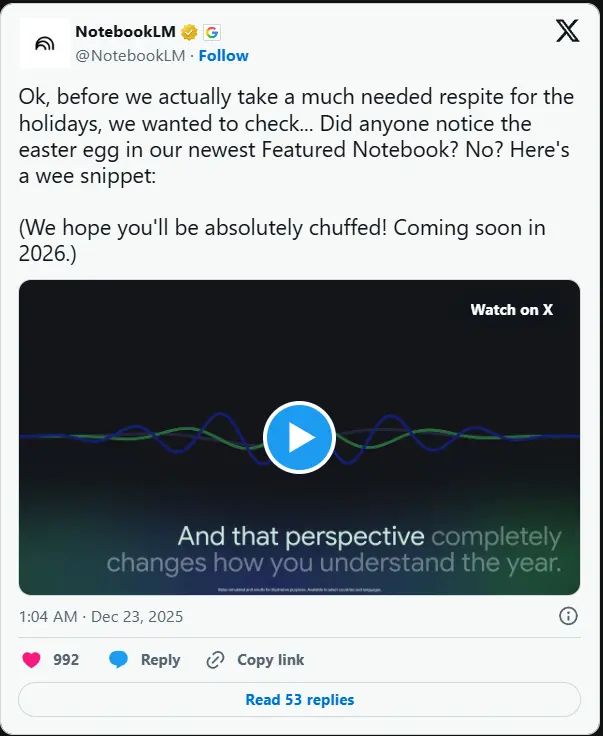 谷歌NotebookLM 测试 30 分钟 AI 讲座功能，支持多语言朗读
