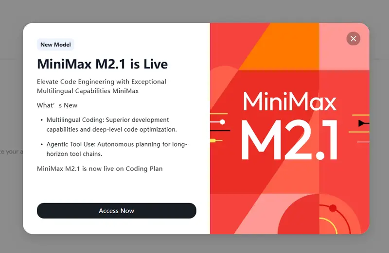 MiniMax 发布 MiniMax-M2.1:：更智能、更高效、支持多语言的编码与智能体模型