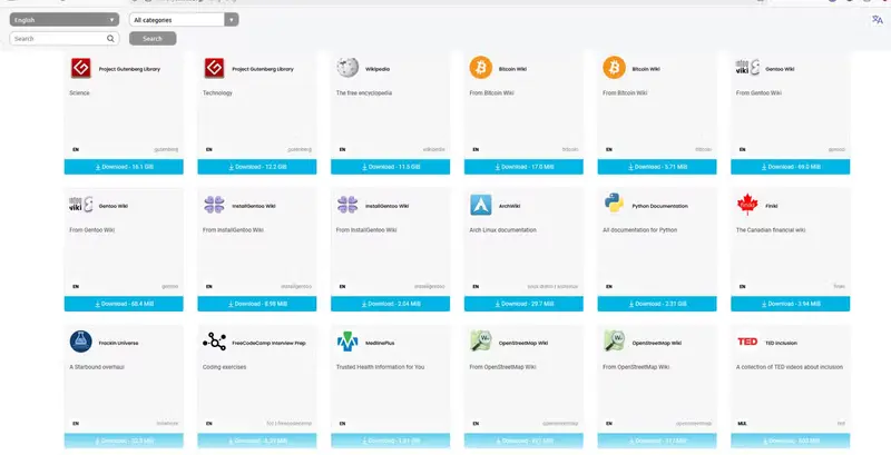 告别单页保存!用 ZIM 文件一键下载整个网站,离线浏览维基百科 / 任意网页超简单