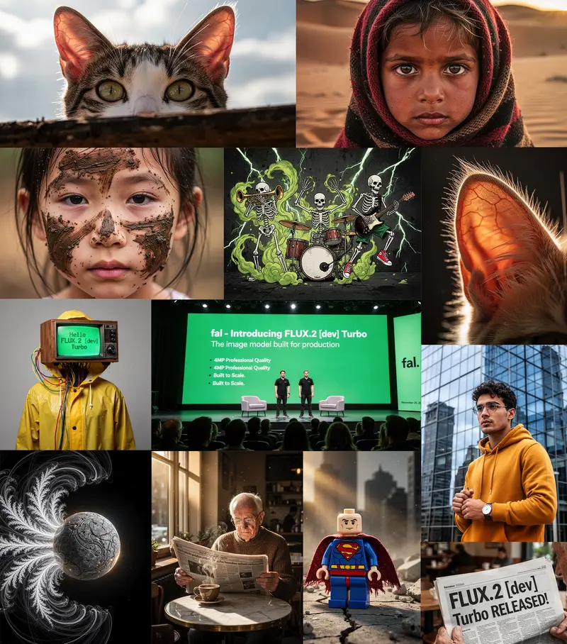 fal 发布FLUX.2 Turbo：开源图像模型速度提升6倍，成本降至0.008美元/图