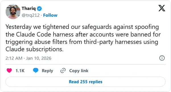 Anthropic 双线封杀:第三方工具遭技术拦截,xAI 等竞品被切断 Claude 使用权