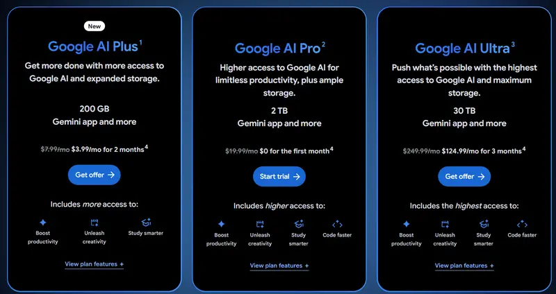 Google AI Plus 服务扩展至 35 个新国家和地区
