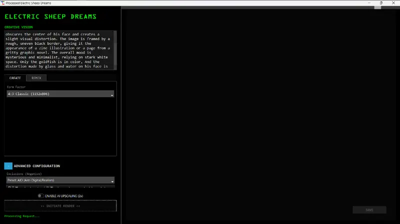 Processed Electric Sheep Dreams