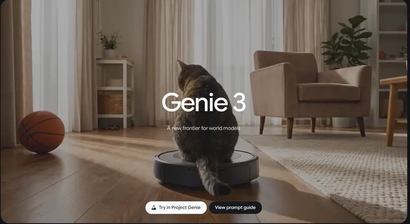 Genie 3驱动！Project Genie 上线：文本/照片生成可探索世界，限时60秒体验
