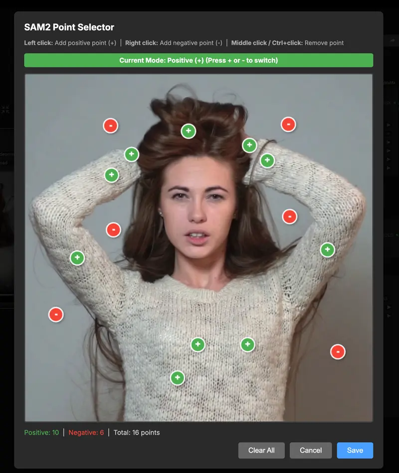无需写代码！ComfyUI-VideoMaMa：可视化操作VideoMaMa视频抠图，支持SAM2遮罩生成