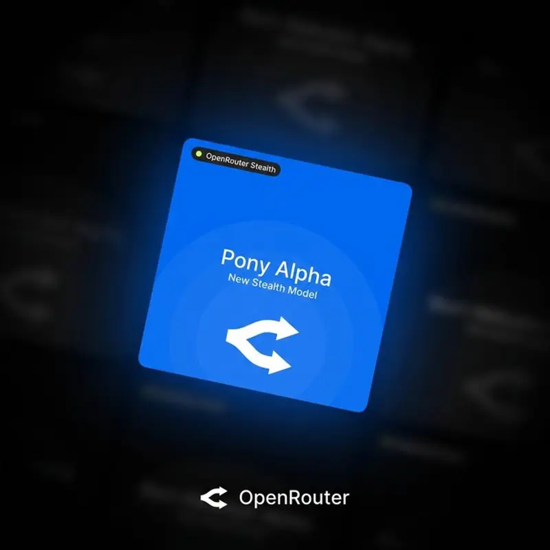 OpenRouter 上线新匿名模型 Pony Alpha：免费、强大，专为智能体工作流优化