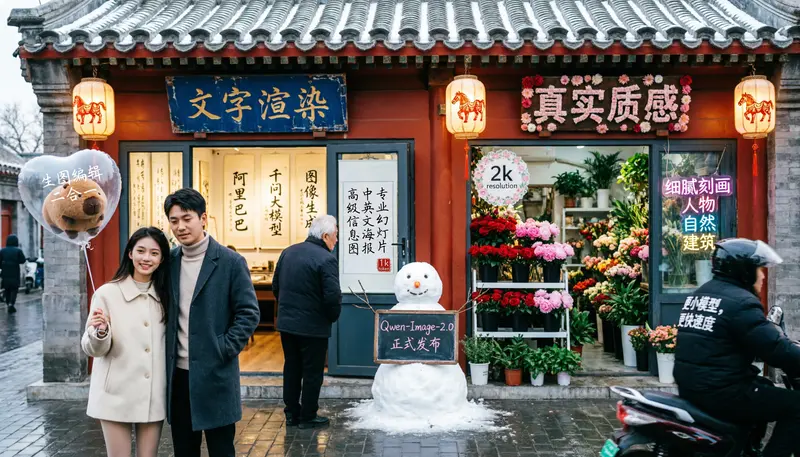 阿里重磅发布Qwen-Image-2.0 ：支持 1K token 指令生成专业信息图，生图编辑一体化