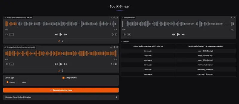 SoulX-Singer:42,000 小时训练的零样本歌声合成模型,支持 MIDI 与旋律双模式控制