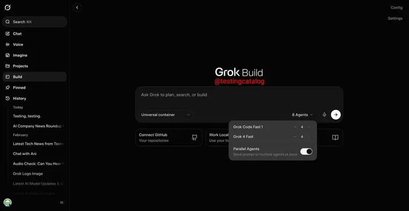 xAI旗下Grok Build升级成AI编码IDE，多智能体并行+竞技场模式太能打