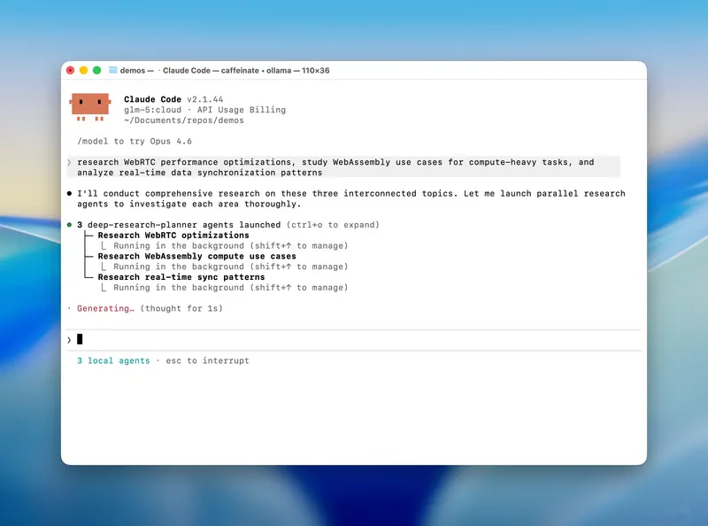 无需 MCP 与 API 密钥：Ollama 在 Claude Code 中内置联网搜索与多智能体协作功能
