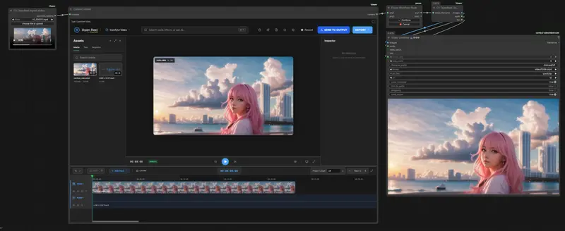 ComfyUI_Viewer_OpenReel_Extension：告别反复导出导入，让ComfyUI 原生集成 OpenReel，打造视频生成与剪辑的无缝闭环