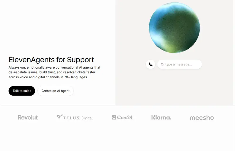 ElevenAgents for Support