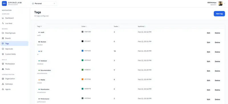 OpenClaw Mission Control