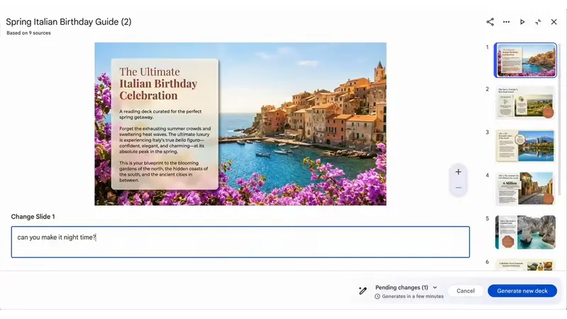 NotebookLM 重磅更新：支持提示词精准改稿与 PPTX 导出，打造“研究 - 演示”闭环