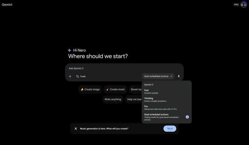 谷歌 Gemini 意外泄露“目标驱动”模式：从重复任务进化为自适应学习助手