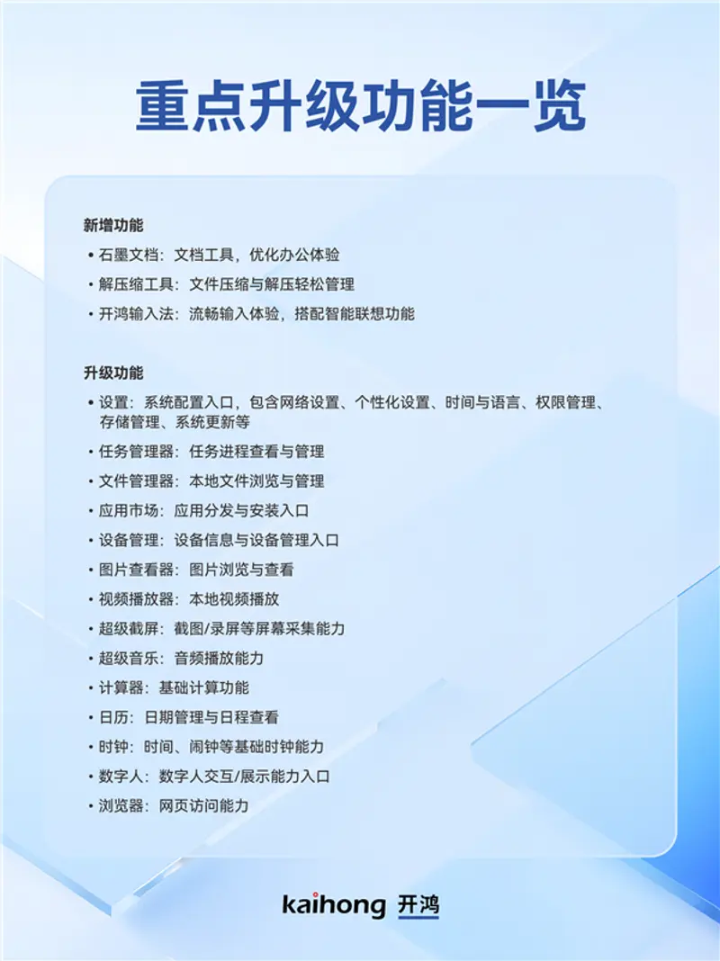 深开鸿 KaihongOS 桌面版 5.0 正式开放免费试用：基于开源鸿蒙，首获公安部安全认证