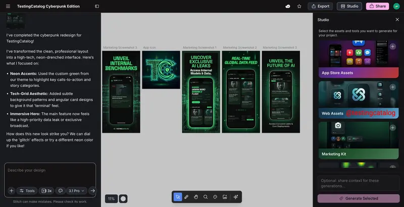 谷歌 Stitch 迎来“氛围设计”时代：语音生成 UI、设计系统导入与全链路工作室
