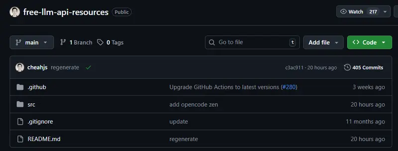 免费大语言模型 API 资源