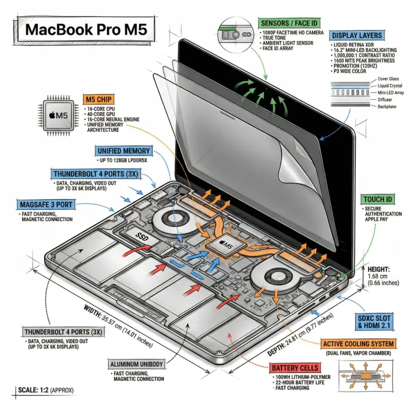 一个提示词生成博物馆级工程拆解图：iPhone 17、大疆无人机与 MacBook Pro 实测