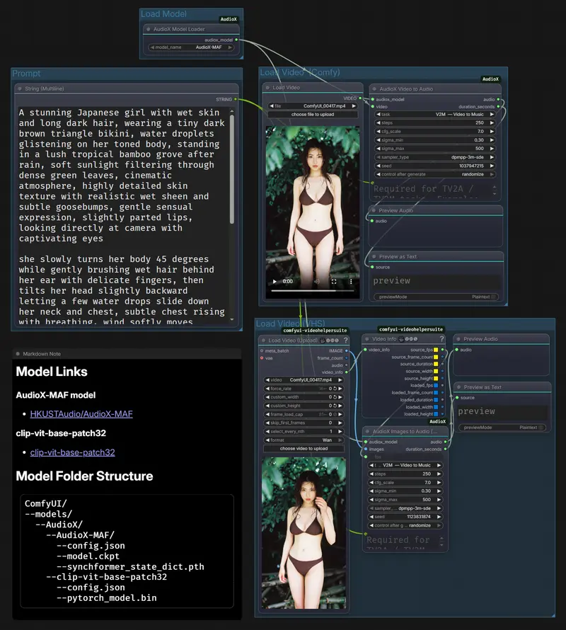 ComfyUI-AudioX：港科大开源新框架，视频一键生成同步音效与背景音乐