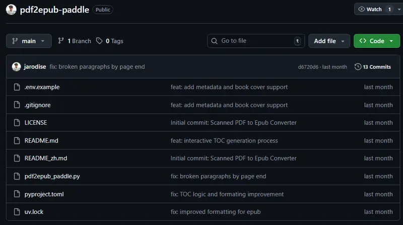 Scanned PDF to Epub Converter (扫描版 PDF 转 EPUB)