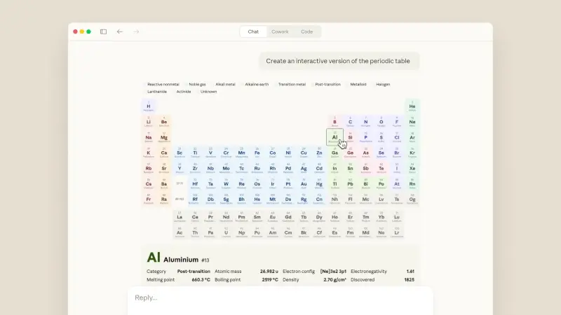 Claude 迈出图像生成关键一步：新增“实时渲染窗格”，代码秒变交互图表