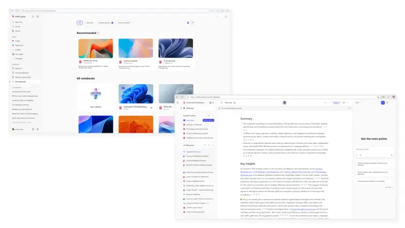 Copilot Notebooks 迎来重大重塑：三列布局、多文件支持与智能摘要，打造 AI 协作新中枢