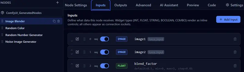 Comfy Node Designer：零代码打造 ComfyUI 自定义节点，AI 辅助逻辑生成