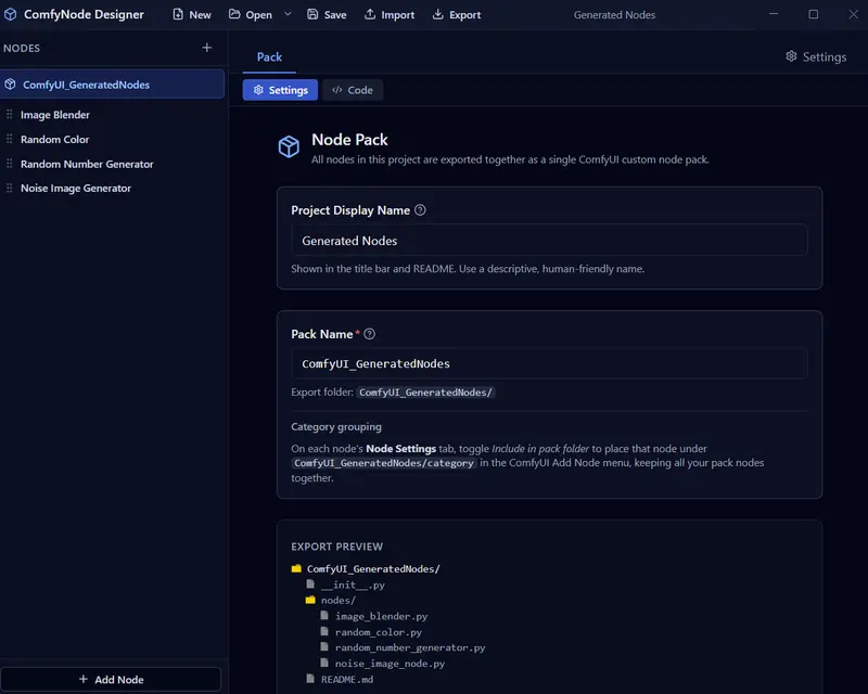 Comfy Node Designer：零代码打造 ComfyUI 自定义节点，AI 辅助逻辑生成