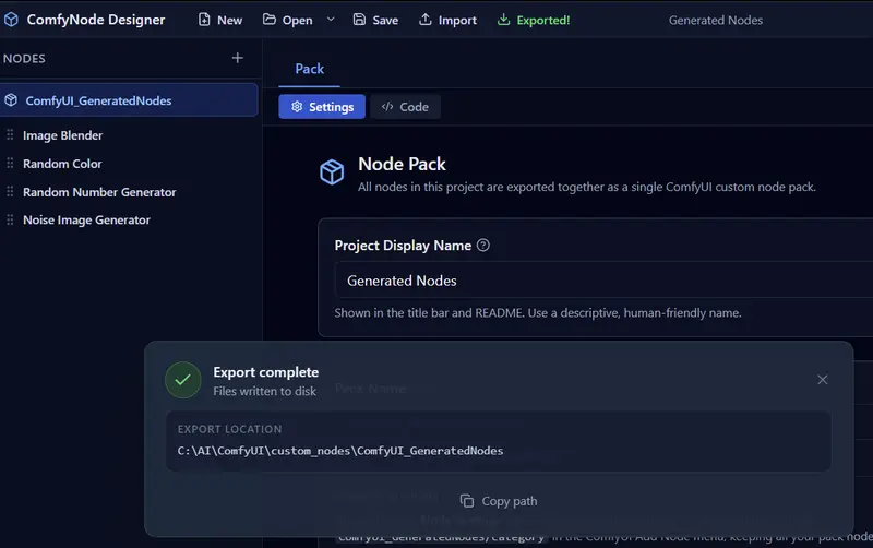 Comfy Node Designer：零代码打造 ComfyUI 自定义节点，AI 辅助逻辑生成