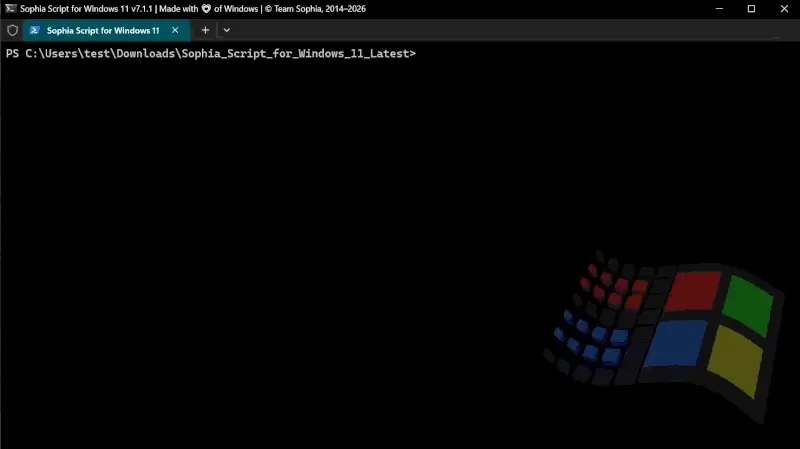 Sophia Script for Windows