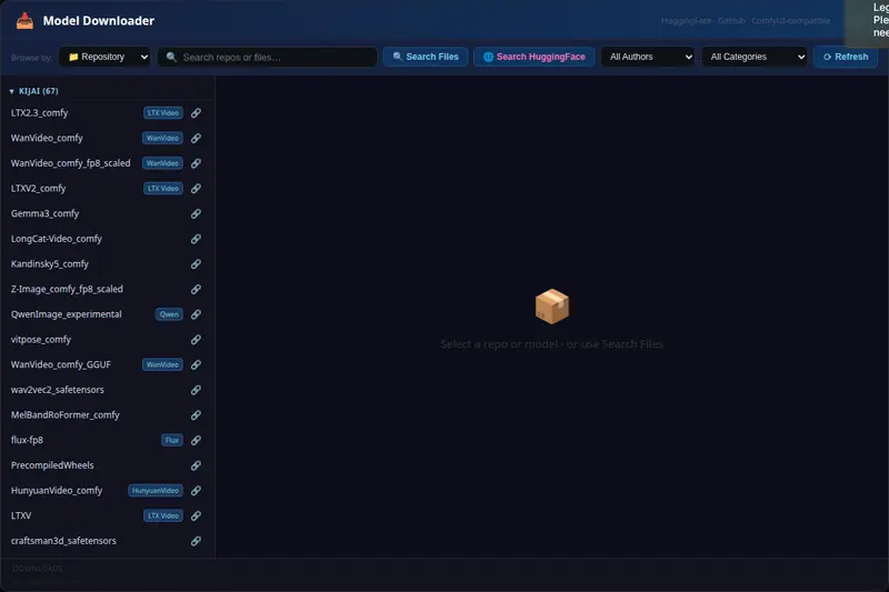 告别手动找模型！Advanced Model Manager for ComfyUI内置模型浏览器，一键搜索 HuggingFace 并自动归类下载