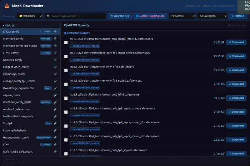 告别手动找模型!Advanced Model Manager for ComfyUI内置模型浏览器,一键搜索 HuggingFace 并自动归类下载