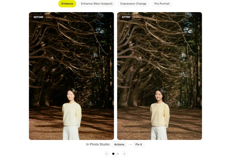 Phota Labs 发布全新 AI 摄影工具：保留真实人像，实现个性化照片创作与编辑